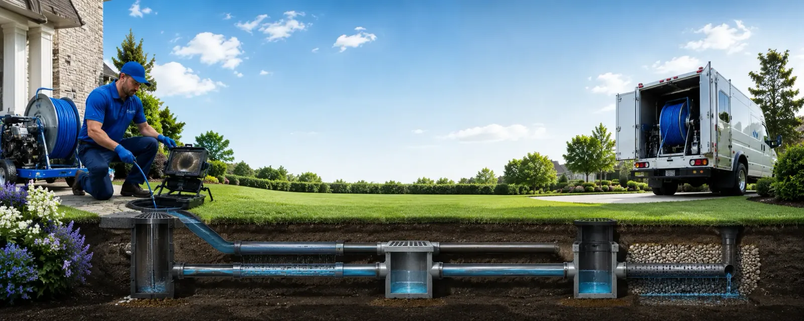 Outdoor drain cleaning information for Frankfort, MI